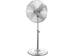 Ventilador de Pie EDM  con Base Circular Cromado 60W 40 Cm Altura Regulable 90-116 Cm