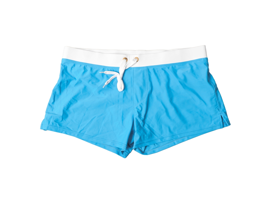 Bañador Corto Para Hombre King Blue Xl Con Cintura Ajustable Con Cordón Y Bolsillo Trasero Con Cremallera.