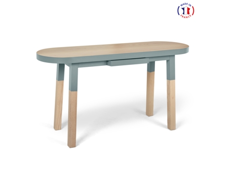 Consola Ovalada MON PETIT MEUBLE FRANÇAIS (Blanco Balisson - Madera - 140 x 75 x 45 cm)