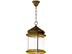Lámpara de Techo FABRILAMP Ambarina (Amarillo - E27 - Máx. 60W - Cristal)