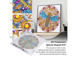 Kit De Pintura Con Diamantes De Imitación Para Manualidades, Con Hermosos Diseños Y Diamantes De Imitación Especiales Para Decoración De Paredes.