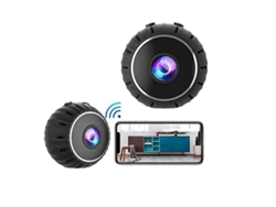 Minicámaras espía para el hogar 1080p HD, Wi-Fi, ocultas, visión nocturna, detección de movimiento, audio y video Yizhood (negras)