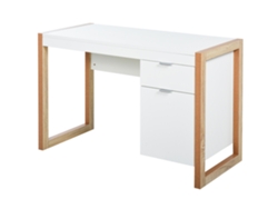 Escritorio Moderno Con Cajones Blancos