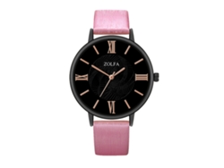 Reloj De Pulsera Analógico De Cuarzo De Aleación Con Esfera Redonda - Moda (rosa Rojo)