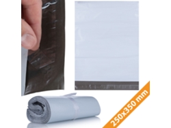 Sobre de plástico para envíos, 250 x 350 mm – 100 unidades | LDPE resistente | Seguro y discreto
