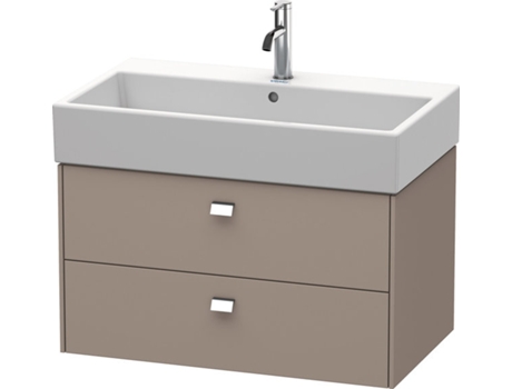 Mueble bajo encimera DURAVIT Brioso 78,4 x 45,9 cm 2 cajones incl. hueco para sifón y delantal para lavabo Vero Air 235080