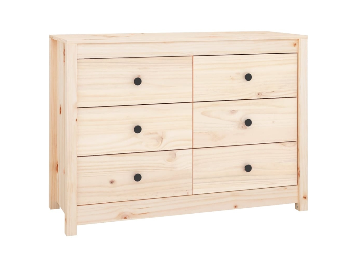 Armario Auxiliar VIDAXL Marrón Madera de pino (100x40x72 cm)