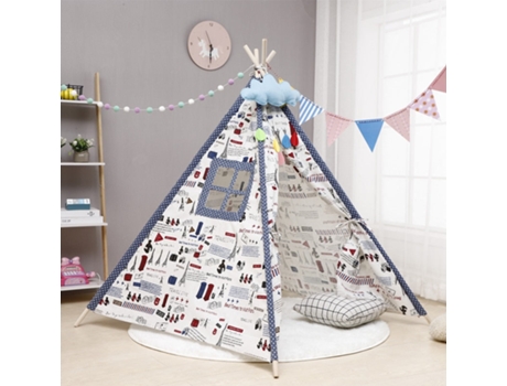 Tienda de Campaña Linda de La Historieta Del Tipi Del Juego Plegable Portátil Flor - 1,1 M