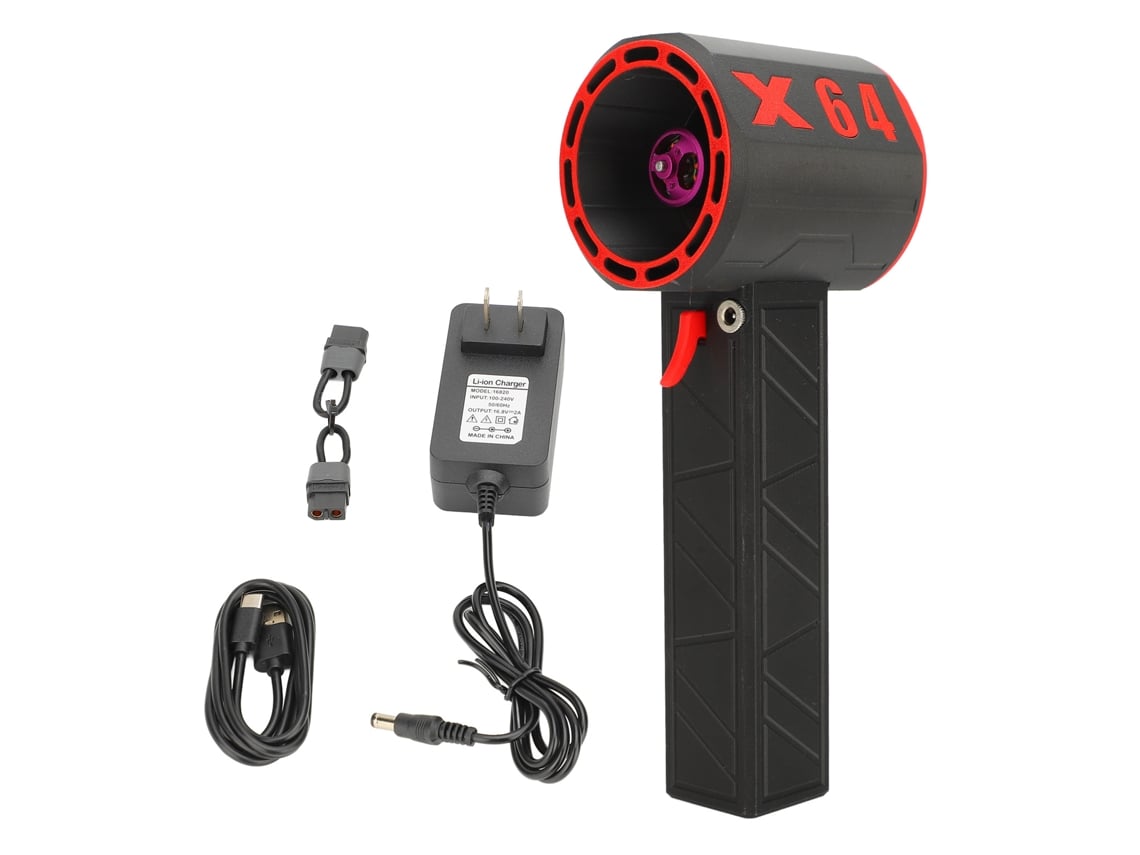 Soplador de polvo eléctrico, motor sin escobillas, 11 aspas, potente turboventilador, ajustable, recargable, chorro seco, ideal para el hogar y el coche.