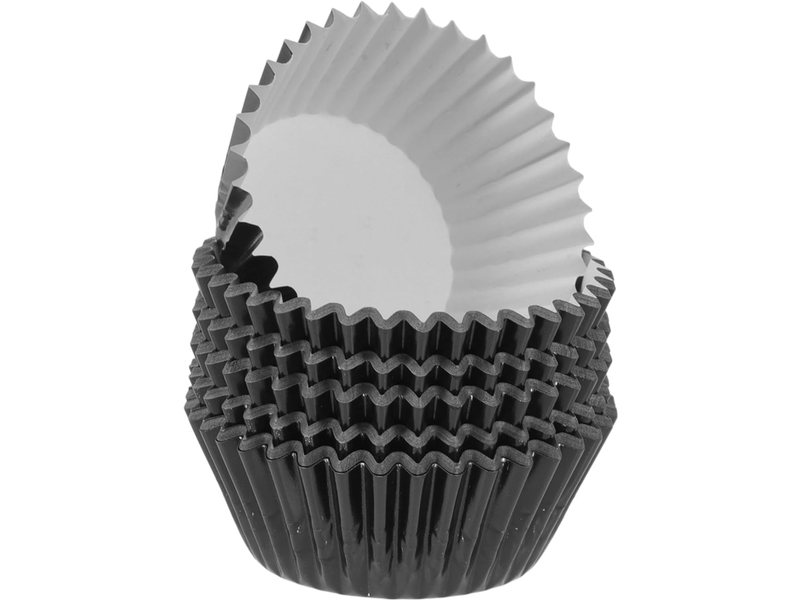 100 Moldes De Papel De Aluminio Para Cupcakes, Moldes Redondos Para Muffins Y Cupcakes.