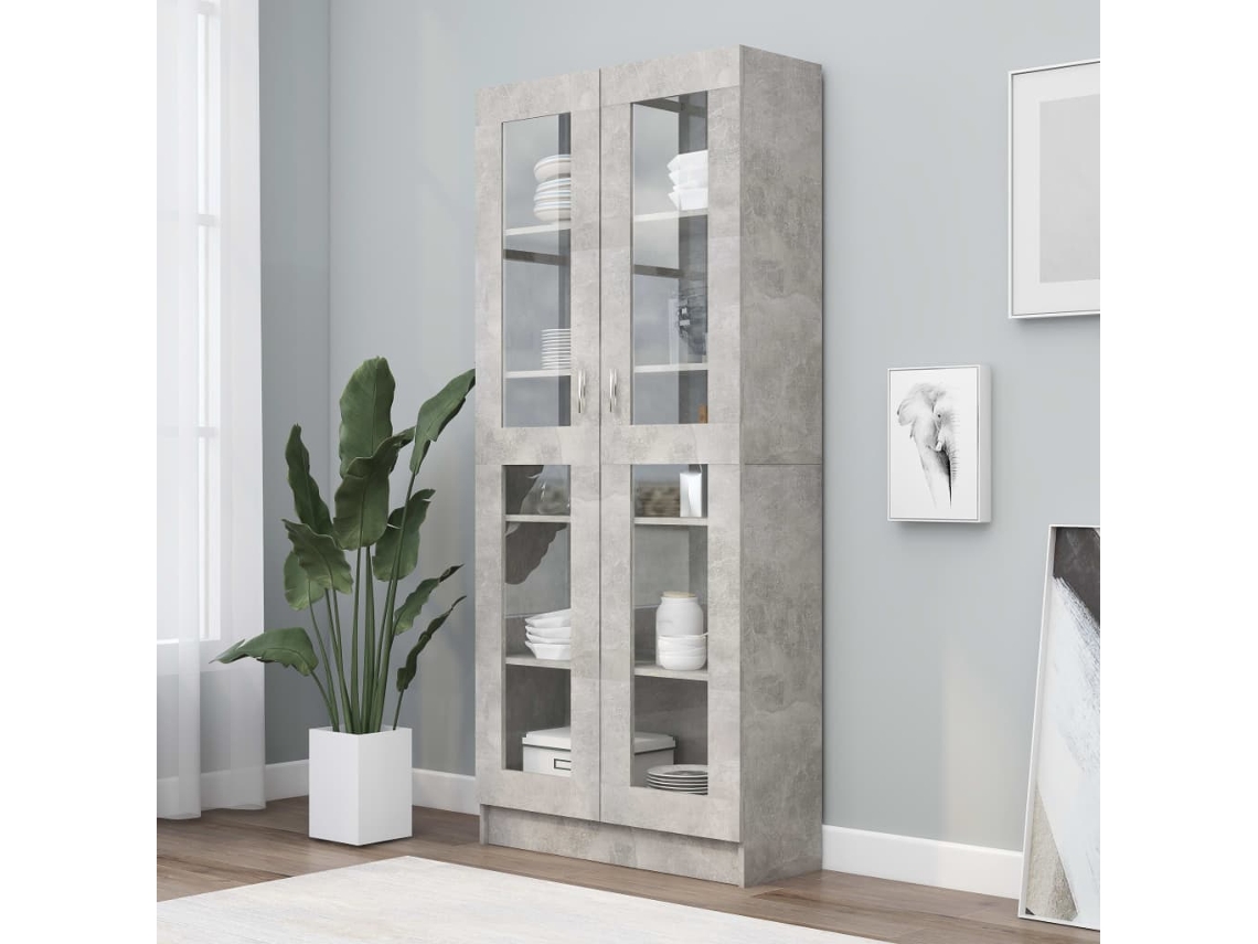 Estantes Armario 82,5X30,5X185,5Cm Contrachapado Gris