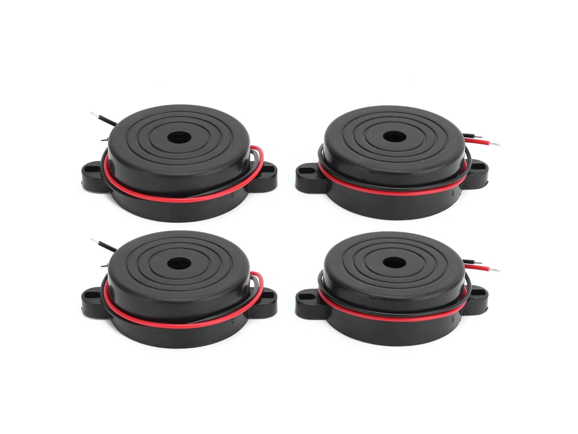 4 Piezas Timbre De Alarma De Alta Decibelación 95db Señal Electrónica Sonido Continuo Para Proyectos Diy Dc3-24v