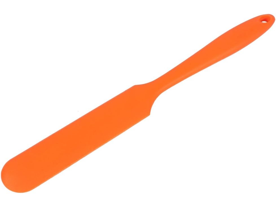 Espátula de silicona naranja, raspador de crema para repostería de cocina, DUREFORWARD
