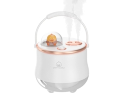 Humidificador De Vapor Frío, Portátil De 400 Ml Con Batería De 1200 Mah Y Luz Verde Cálida.