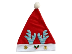Gorro de Papá Noel (adulto), rojo y blanco, decoración navideña TRUYUETY
