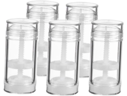 Juego De 5 Envases De Plástico Vacíos Para Cremas Con Sabor, Botellas Compactas Y Reutilizables.