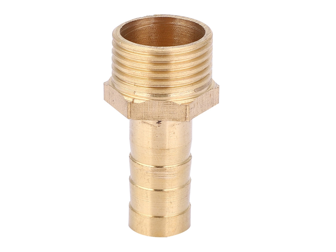 2026velora-5 Piezas Conector De Rosca Macho G3/8 De Bronce Con Barbilla 10mm Para Tuberías