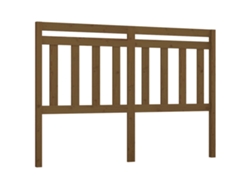Cabecero de cama MAISON EXCLUSIVE en pino macizo color miel, 126x4x100 cm