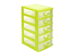 Organizador De Escritorio Con 5 Mini Cajones (verde)
