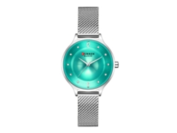 Reloj De Cuarzo De Malla Milanesa Informal Para Mujer, Reloj Delgado