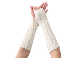 2026-guantes Sin Dedos De Punto De Cable Para Mujer, Calentadores De Muñeca Para Invierno, Otoño Y Primavera, Talla 30cm
