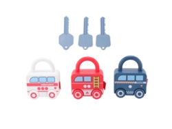 Candados Educativos Para Niños Con Llaves En Forma De Coche - Juguete Para El Desarrollo De La Motricidad Fina - Regalo
