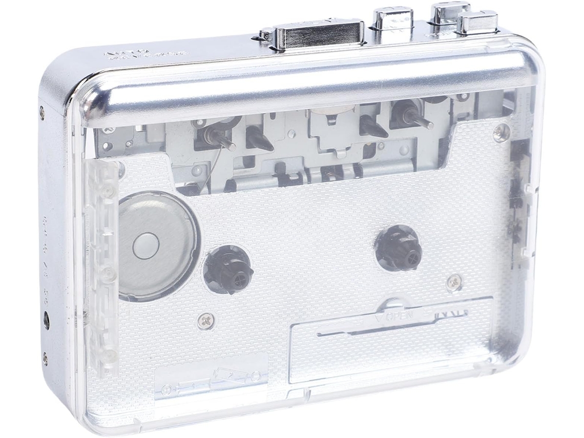 Reproductor de casetes portátil con convertidor de casete a MP3, alimentación USB, batería CE, con F Gokoco