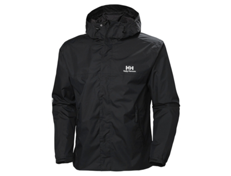 Abrigo Impermeable para Hombre HELLY HANSEN (2XL - Poliéster - Negro)
