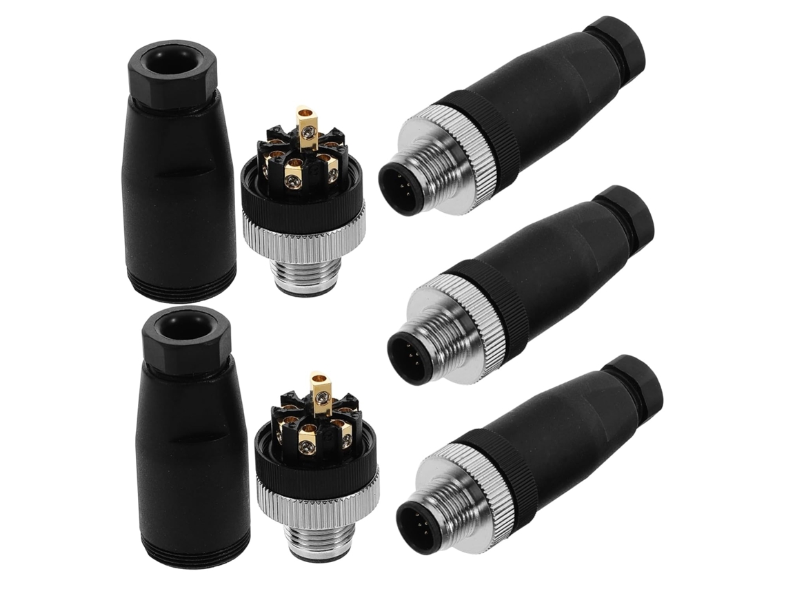 Conector De Cable Circular De 5 Piezas, Pines Multiconductores Resistentes A
