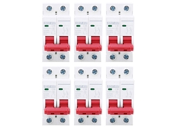 2026-6pcs Interruptor De Circuito Mcb Dz47-63z Dc500v 2p 16a Protector De Sobrecarga Para Fotovoltaica