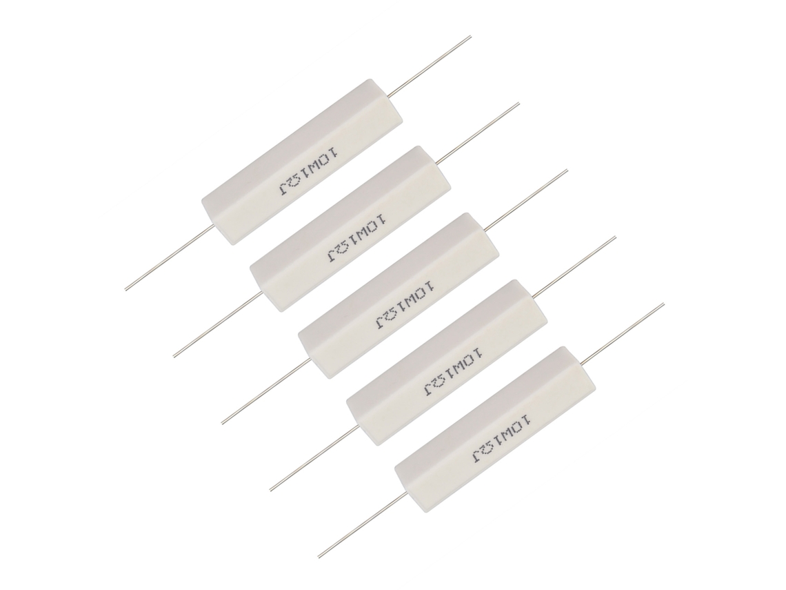 Kit De 10 Resistencias De Cemento De 10 W Y 1 Ohmio Para Crossover De Altavoces Cerámicos