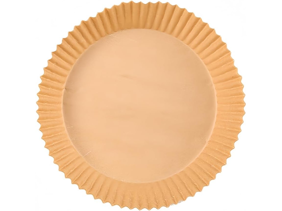 Forros De Papel Descartáveis Para Fritadeira A Ar De 7,5 Polegadas, Antiaderentes E Resistentes A Óleo, Pacote Com 100 Unidades, Adequados Para Assar, Fritar E Usar No Micro-ondas.