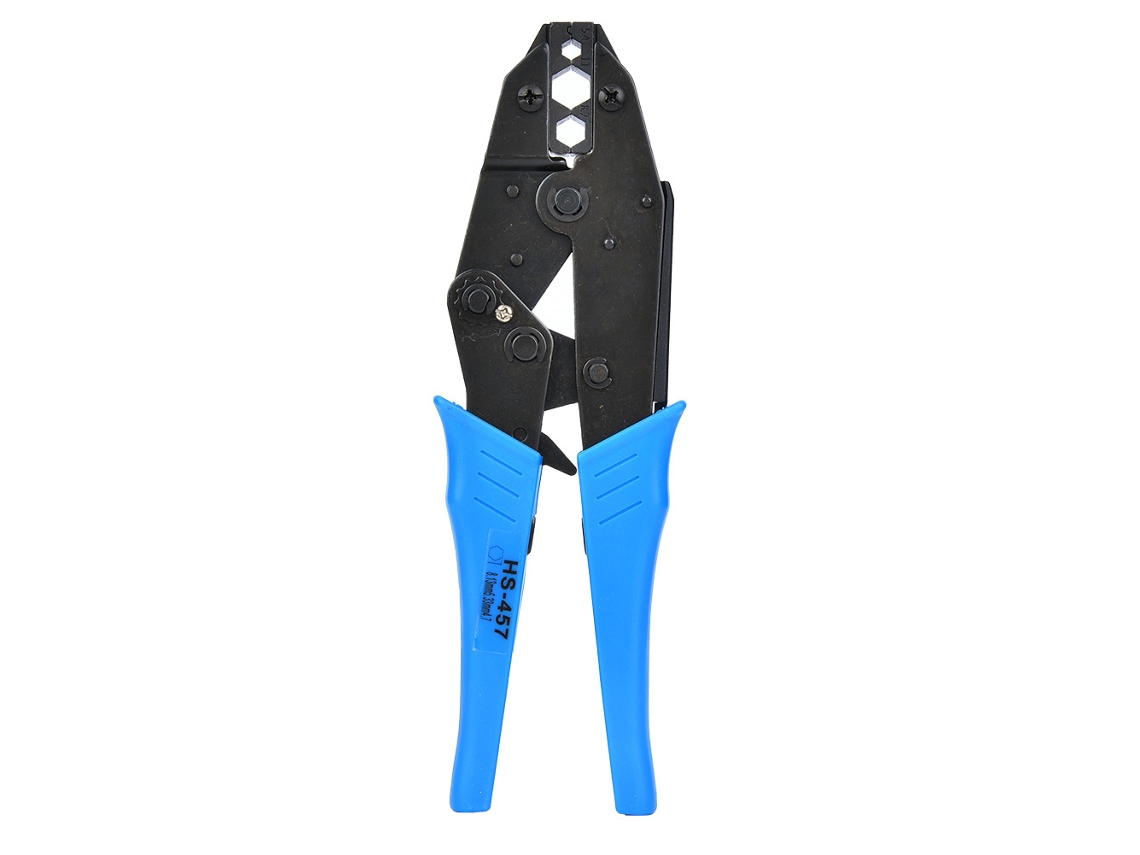 Herramienta De Crimpado Hs-457 Para Cables Coaxiales Bnc/tnc Rg6 Rg58 Con Mango Ergonómico Y Trinquete Ajustable.