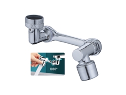 Extensión De Grifo Giratoria De 1080° Con Aireador Y Filtro Antisalpicaduras Para Cocina Y Fregadero.