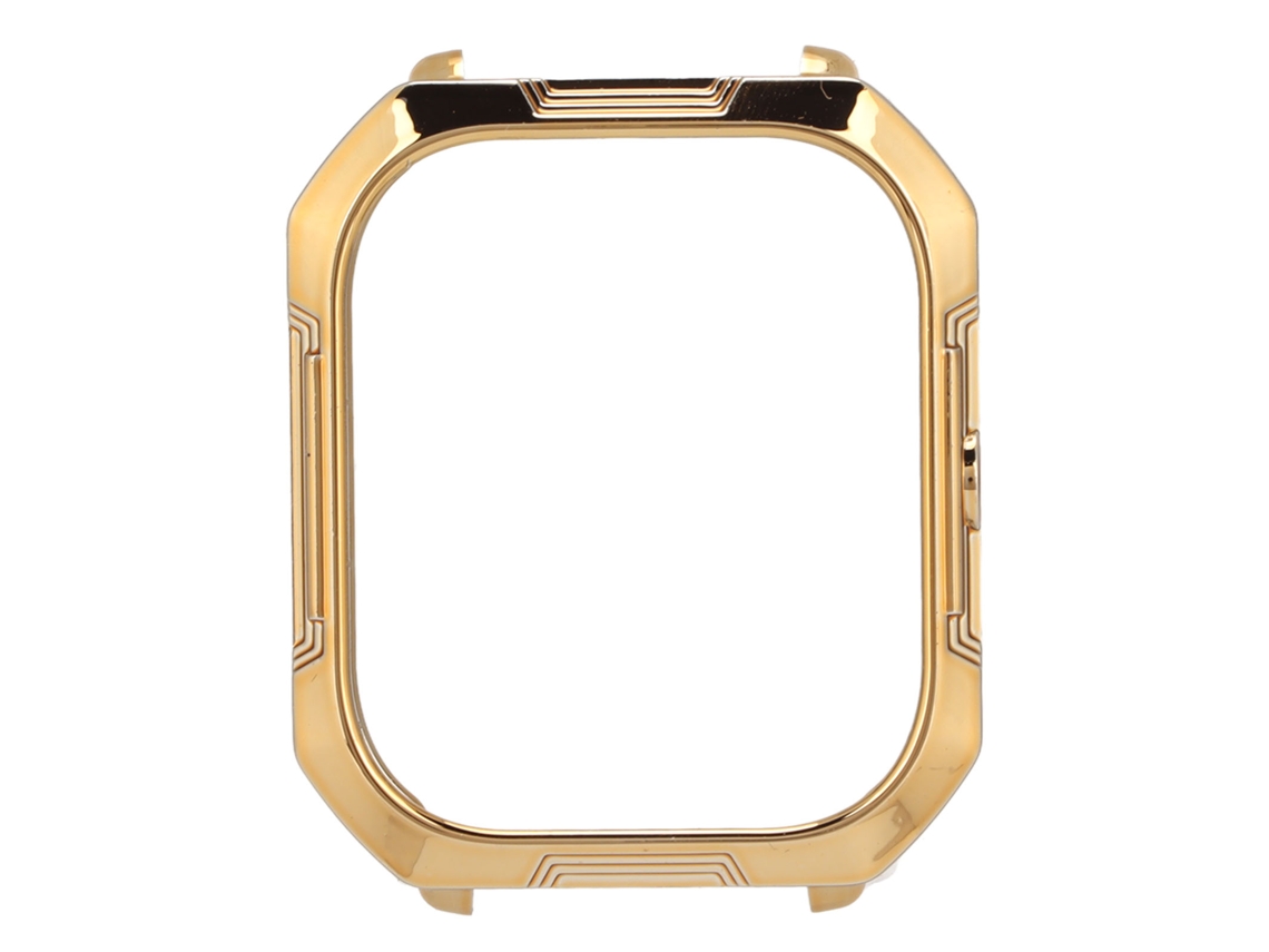 Capa Bumper De Pc Anti-arranhões Protetora Para Relógio Inteligente Huami Amazfit Gts Explore Edition Ouro