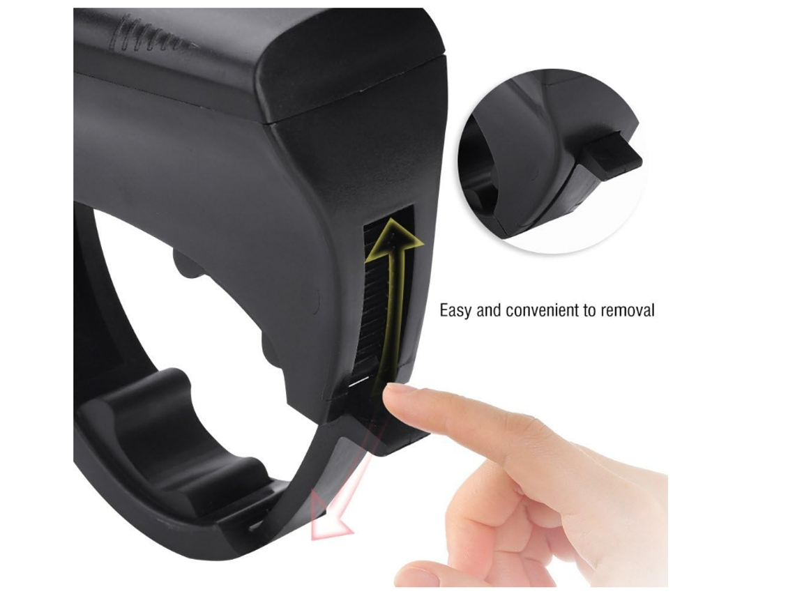 Faro LED para bicicleta, luz nocturna, linterna de seguridad para ciclismo, 3 modos de iluminación alimentados DES397 (negro) YIZHOOD