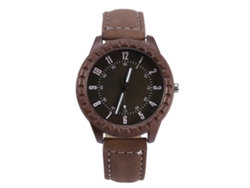 Reloj De Pulsera Analógico De Cuarzo Unisex Con Correa De Pu, Reloj De Amor Para Parejas, Marrón.