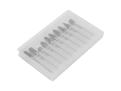 Juego De 10 Brocas Rotativas De Carburo De Tungsteno, Corte Simple, 1/8"