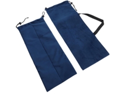 Bolsa Para Estante De Mahjong Azul Marino – Bolsa De Almacenamiento Portátil De 4 Compartimentos Con Cordón Ajustable