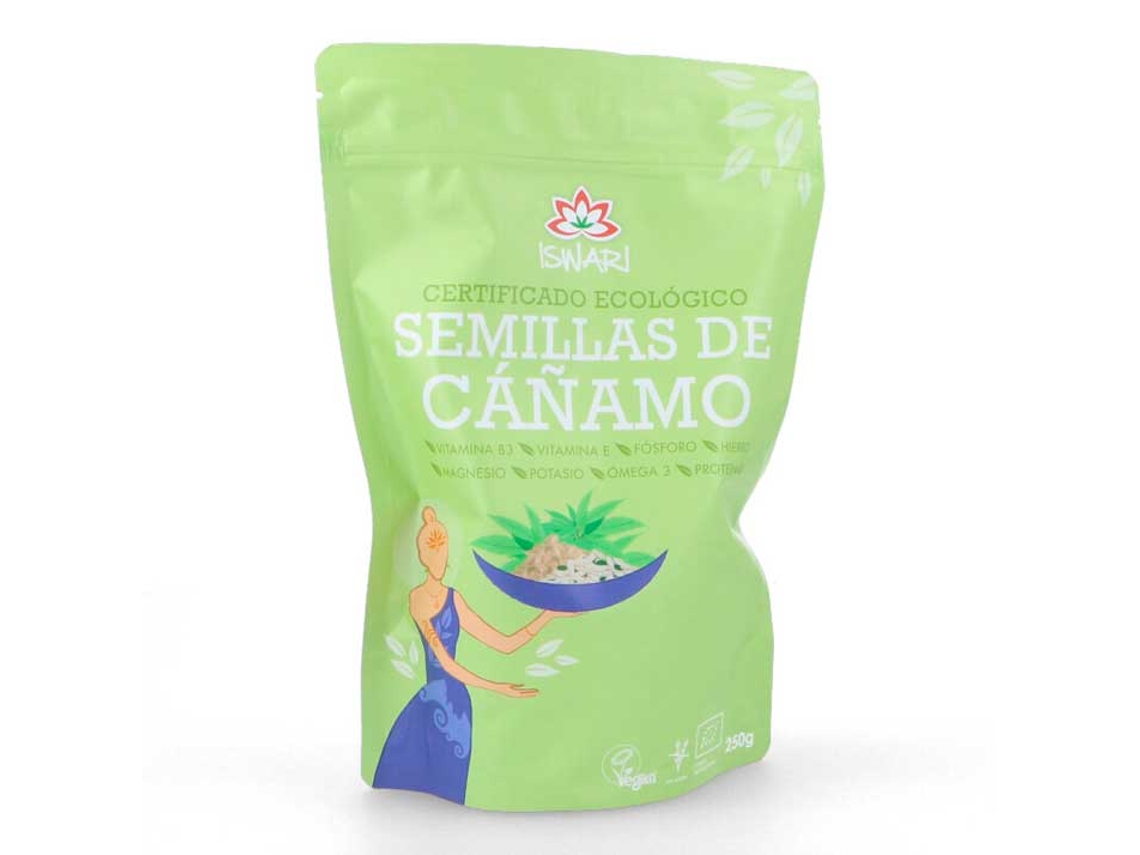 Té ISWARI Sementes De Cânhamo Orgânicas Sem Casca (250 g)