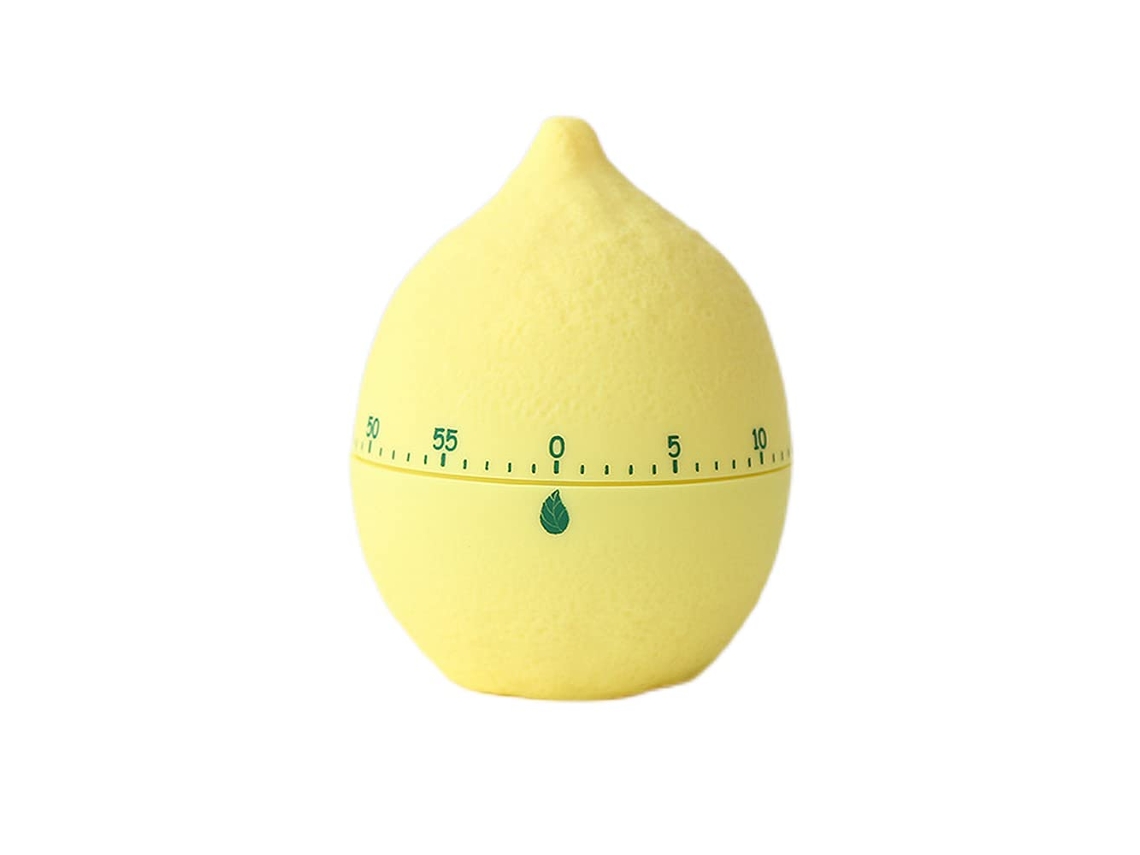 Lindo temporizador de cocina con forma de fruta y galleta - Innovador temporizador de cocina manual (limón)