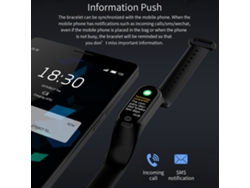 Pulsera inteligente (pantalla IPS HD, monitoreo y envío de información)
