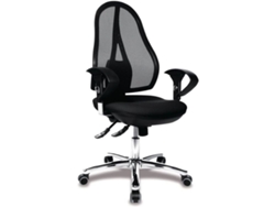 Silla Operativa TOPSTAR Open Point Deluxe SY Negro y Cromo