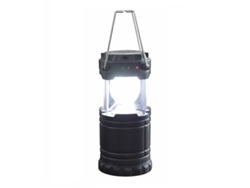 Lanterna De Camping Led Recarregável Com Painel Solar Sanda Sd-5784 Preto