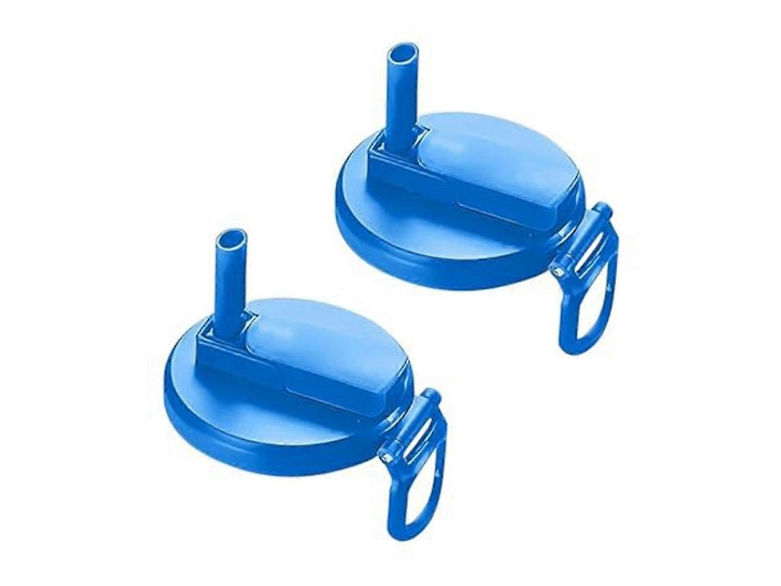Tapas para latas de refresco con pajita, tapas para cerveza y jugo, tapas para latas de refresco con pajita Rosewell Blue