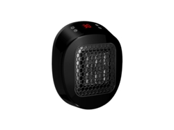 Calefactor eléctrico Eifson de 600 W con enchufe, silencioso y de bajo consumo (negro)