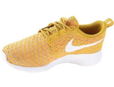Zapatillas NIKE Wmns Rosherun Flyknit Mujer (36.5 - Naranja y Marrón)