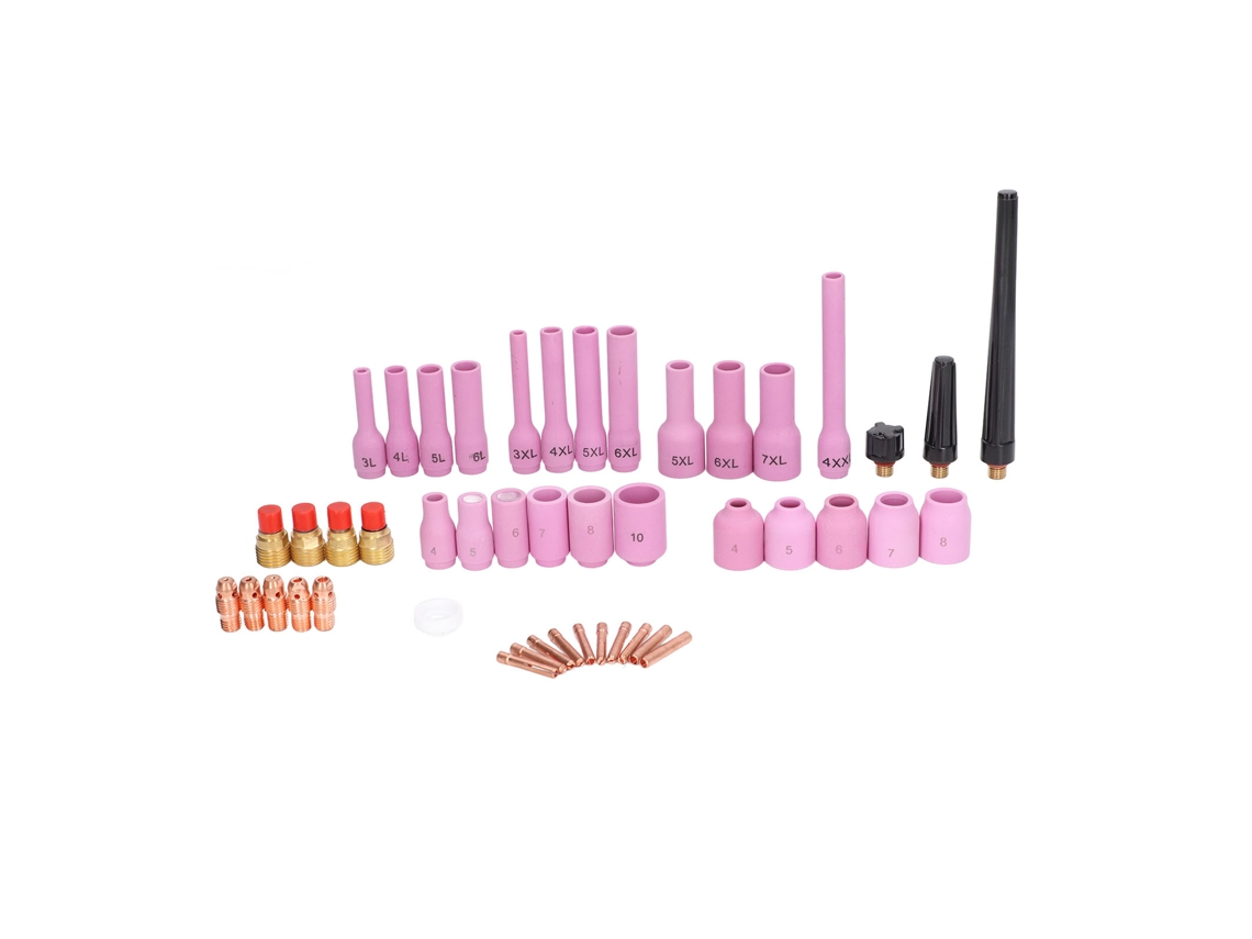 Set De 46 Piezas De Accesorios Para Soldadura Tig: Copas, Juntas, Pinzas Y Lentes Para Sr Wp 9/20/25