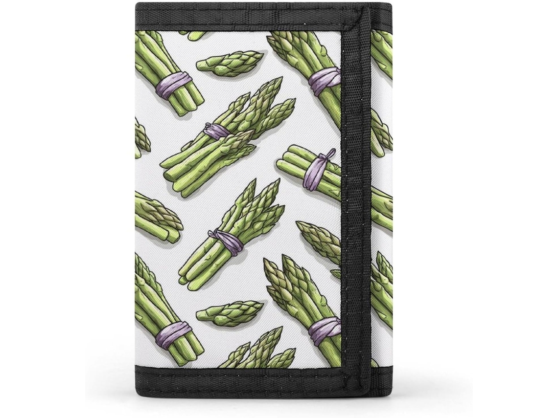 Cartera Compacta Poliéster Con Cremallera Para Hombre Diseño Estampado