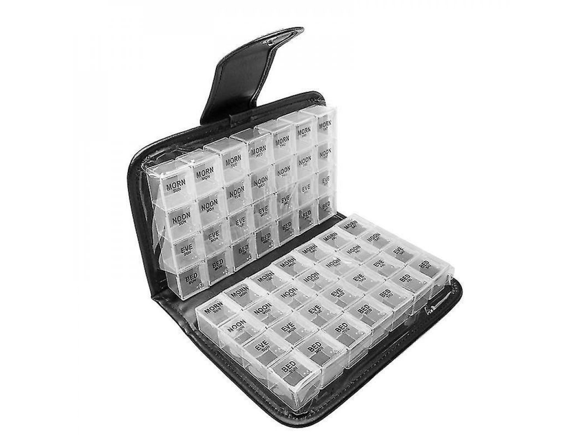Organizador De Pastillas De Viaje De 14 Días, Almacenamiento De Dosis, Caja De Vitaminas, Fgq